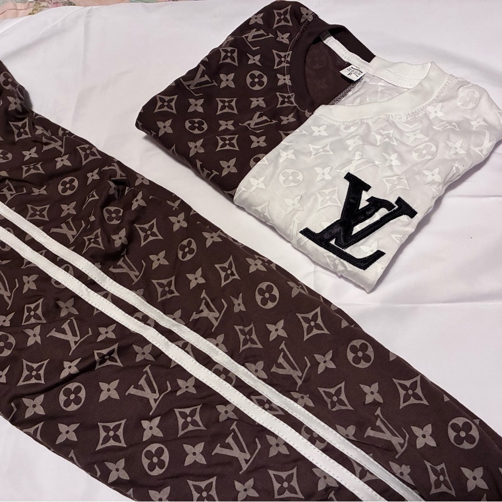 Child Monogram PJ Set